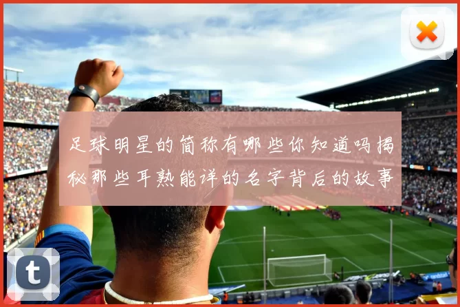 足球明星的简称有哪些你知道吗揭秘那些耳熟能详的名字背后的故事